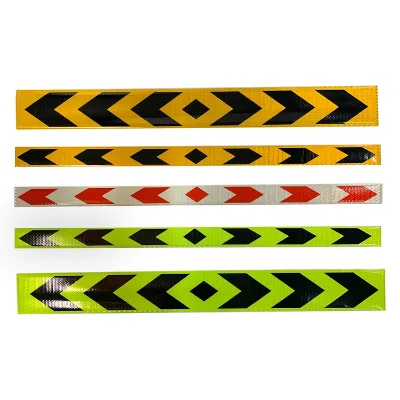 High Visibility PVC Material Arrow Printing Truck Safety Warning Reflective Sticker for Heavy Vehicles