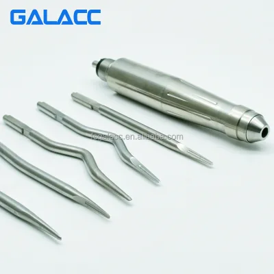 Tooth Air Turbine Dental Luxating Elevator With 5 Tips / Stainless Steel Oral Dental Extraction Surgery Instrument Set