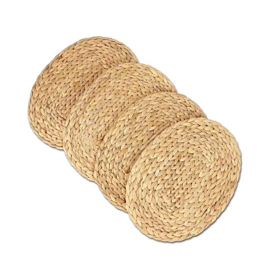 Water Hyacinth Placemats Woven Natural Placemats Handmade Plates Woven Table Mats Home Decor