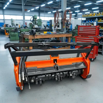JSR Forestry Drum Mulcher Skid Steer Attachment Gasoline Powered IOT Core Components Pump Gear Bearing 1.6m 1.4m