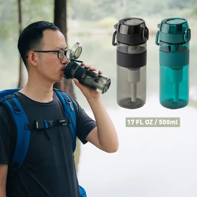 Top Fashion Import Ahlstrom Cartridge Filter Bottle for Outdoor Hiking Adventure Drinking Directly Filter Bottle