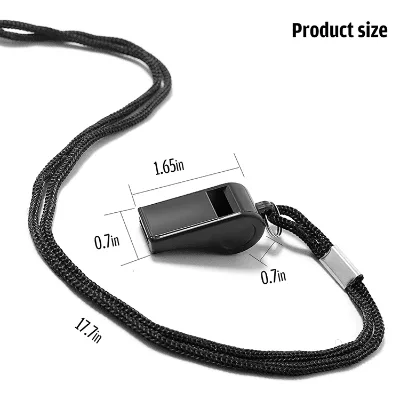 Hot Sale Compact Glossy Odorless Durable ABS Plastic High Volume Crisp Tone Games Sports Whistle
