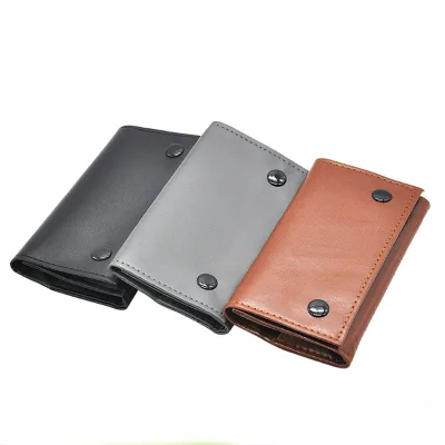 Factory Leaf OEM Custom Logo Waterproof  Cigarette Bags Moisturizing Bags PU Leather Tobacco Bags Hold Rolling Paper Leaves