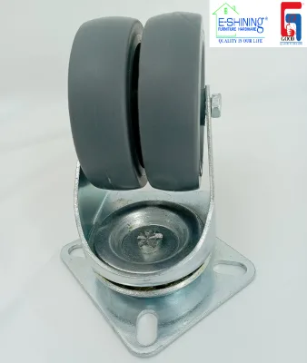 Hot Sale 2 Inch TPR Double Caster Heavy Duty Factory Price for Home Furniture Kitchen Living Room Bedroom