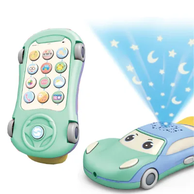 Silicone Sliding Car Baby Music Preschool Toy with Projection Soothing Comfortable Other Baby Toys
