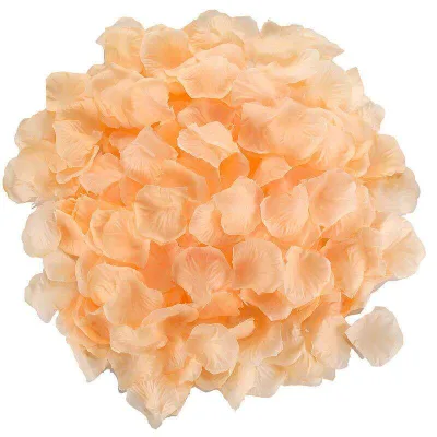 2026 Wholesale Plastic Large Circle-Shaped Rose Petals for Wedding Party Easter & Valentine's Day Decorative Artificial Flowers