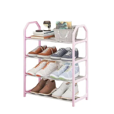 Multifunctional Simple Combination Shoe Rack New Multi-Layer Metal Storage Rack for Living Room