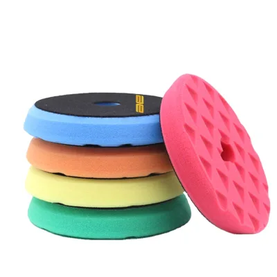 Auto Buffing and Polishing Kit 5 Inch 125mm Buffing Pad Triangular Auto Polishing Pad for Car Detailing and Polishing