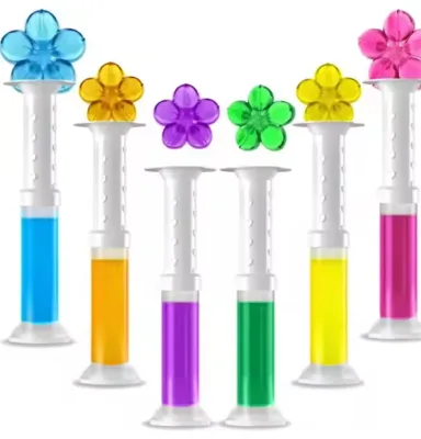 Flowers Disposable Eco-Friendly Toilet Gel Stamps Long-Lasting Toilet Bowl Cleaner Scent Household Cleaning Tools