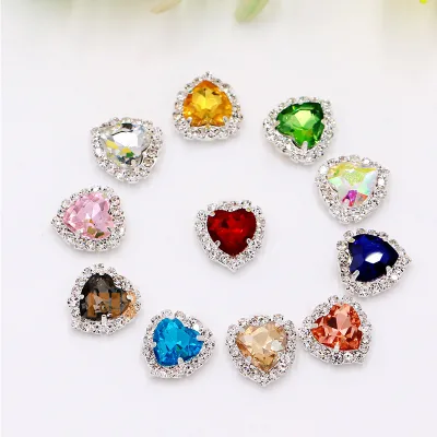 Sew on Glass Crystal Stones With Cup Chain Claws Rhinestones for Garment Accessories Wedding Dress