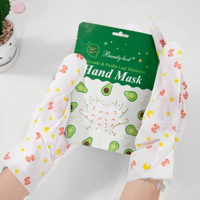 OEM/ODM Private Label Repairing Peeling Glove Mask Moisturize Baby Soft Mask Hand Care Avocado & Perilla Leaf Manicure Hand Mask