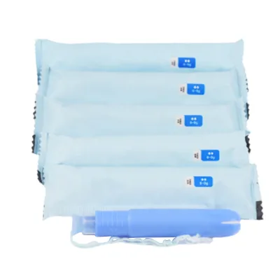 Private Label Sanitary Tampons Women Organic Biodegradable Plastic Tampons with Applicator