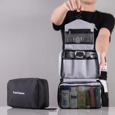 Waterproof Foldable Lightweight Travel Toiletry Bag with PET Material for Men Women Bathroom Use Large & Small Sizes