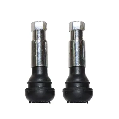 TR413C TR414C Automotive Tire Valve Cap Rubber Base Aluminum Snap-on Valve stems