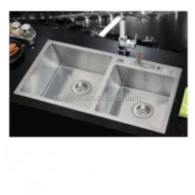 Modern Stainless Steel Under Mount Kitchen Sink Double Bowl Sink Pressing Sink