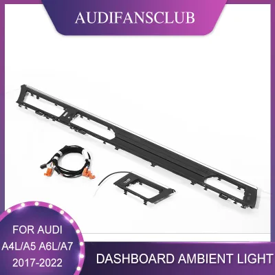 Auto Dashboard Ambient Light Central Control LED Bar Strip Light Co-pilot Panel for Audi A6 C8 A7 Atmosphere Light