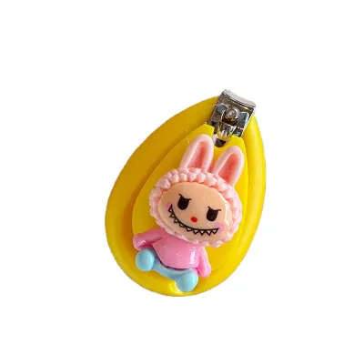 Linda 2025 Labubu Nail Clippers Cartoon Labubu Kids Stainless Steel Nail Clippers Mini Portable Home Baby Nail Clippers
