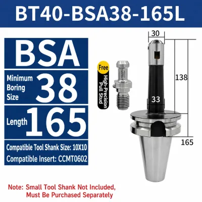 BT40-BSA BT50-BSA Tool Holder Series Precision Boring Head Cartridge Type for Fine Adjustment Internal Machining