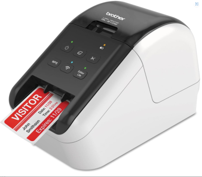 Brother Wireless Printer, Fast Electronic Label (QL810W), Black, Black/white