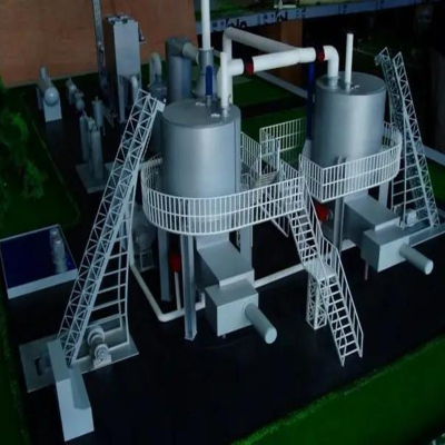 Custom Modern 3D Architectural Scale Model Resin Factory Building Miniature Diorama Original Industrial Architecture Design