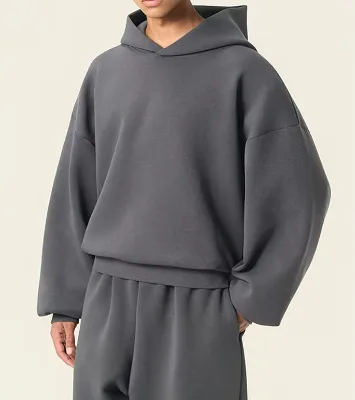 Luxury Custom Breathable Plus Size Oversized Hoodie Set Stylish Hip Hop Autumn Tracksuit Men 100% Cotton Sweatpants Jogging 2