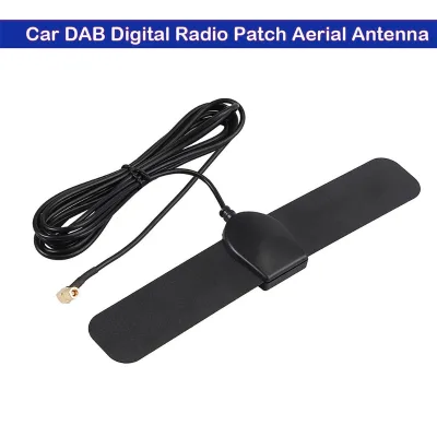 New FM AM DAB Car Radio Antenna SMB Female Connector Adhesive Patch Mount Digital Vehicle Aerial