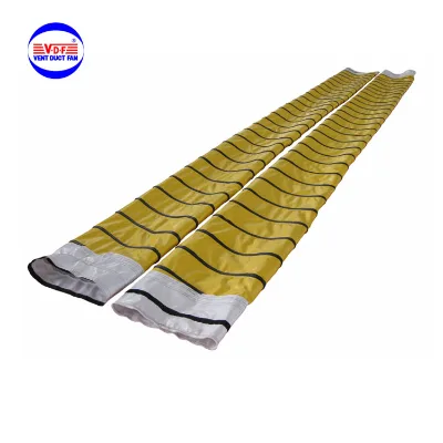 350mm*5m Industrial Design Style PVC Yellow DFV Brand Layflat Spiral Flexible Ducting Hose -20~80C for Ventilation for Tube