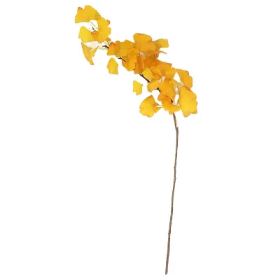 Wholesale 94cm Ginkgo Leaf Preserved Flowers & Plants Wedding Artificial Decorative Wreaths & Decorations