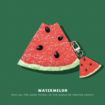 Summer Fruit Creative 3D Cube Watermelon Earphone Case / 3/pro2 Protective Shell