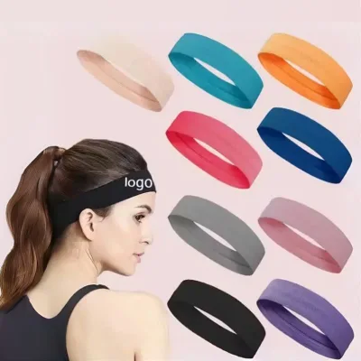 Custom Dry Thin 100% Cotton Breathable Crossfit Headbands-Sports Performance Band