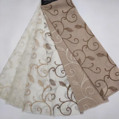 Factory Wholesale Hot Selling High Quality Luxury Embroidery Curtains Fabric