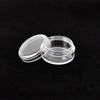 2.5ml 3ml 10ml 15ml 20ml 25ml 30ml 5m 2.5g 3g 5g 10g 15g 20g clear Plastic Concentrate Jars Plastic Cosmetic Jar for Eyes Cream