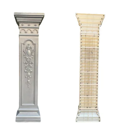 Square Shape Elephant Capital Pattern Column Pillar Mould for Precast Concrete Pillar Sale