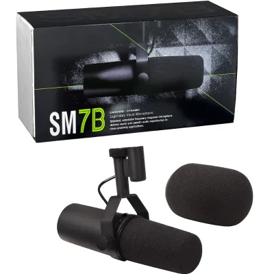SM7b Professional Dynamic Vocal Studio Microphone Cardioid Broadcast XLR Connector