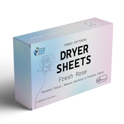 Eco-friendly Laundry Softener Dryer Sheets Fresh Scent Customized Tumble Fabric Softener Dryer Sheet for Daily