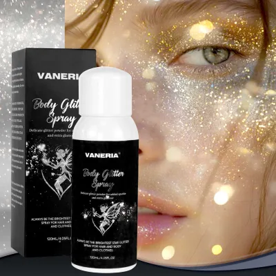 Body Shimmer Spray Long Last Body Shimmer Oil Private Label Custom Makeup Highlighter for Body and Hair