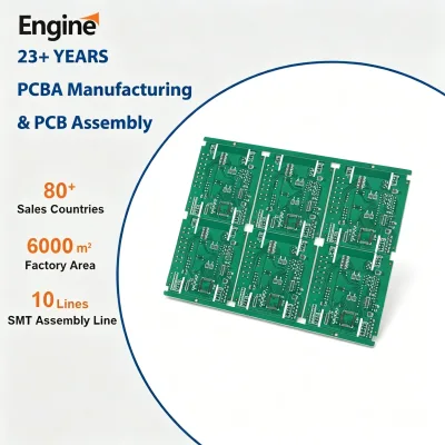 Lead-Free 4-Layer Fr4 Electronic Circuit Board Double Side Multilayer Instrument PCB