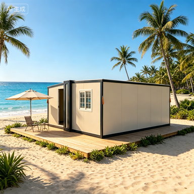 Sound Insulated Shock Resistant Moisture Proof Heat Insulated Prefab CabinResort Expandable Containers