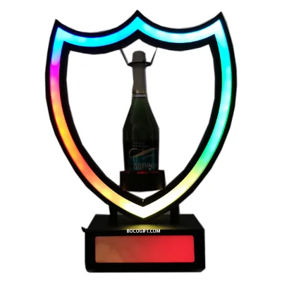 Colorful LED Wine Bottle Display Bottle Presenter