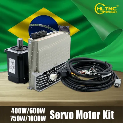 In Stock Brazil Warehouse Direct Shipment 400/600/750/1000W 220V AC Servo Motor Driver for Milling Cutting CNC Machine Tools