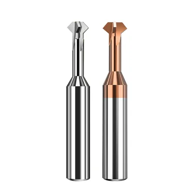 Solid carbide coating 4 flutes chamfering tool beveling cutter for steel