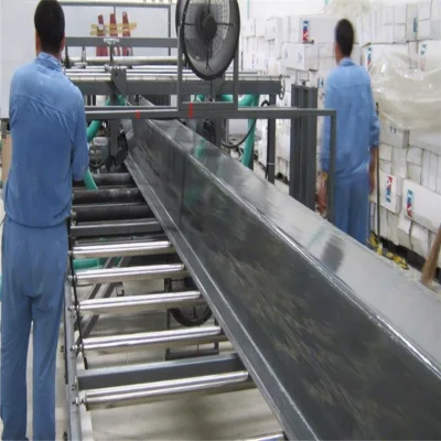 Fiberglass Composite Roofing Gutter for Construction Material Making Machine Automatic Control PLC Touch Screen Bearing Engine