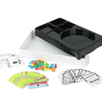 Custom Logo Board Game Cards Box Tray Holder Insert With Paper PET Plastic Eva Foma Material Free Design