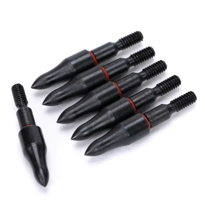 ID 6.2mm OD 7.1/7.4/7.6mm 100Grain Target Point Tips Archery Arrow Broadhead Screw Point Archery Hunting Shooting Accessory