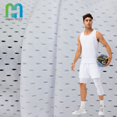 Polydex Fabric Sublimation 150 Gsm Roll square Hole Cool Dry Mesh Fabric Men Compression Shorts