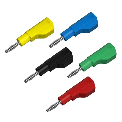 JIALUN High Quality 4mm Head Core Copper Banana Plug Gun Type Renewable Plug Soldering Type Banana Jack
