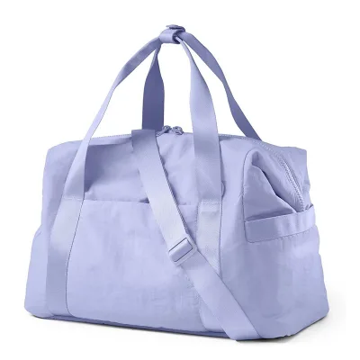 Ladies Casual Tote Fitness Travel Duffel Bag with Nylon Lining and Zipper Closure for Yoga Dance Handbag Travel