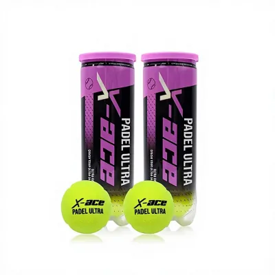 X-ACE Cricket Padel Ball-High Elasticity Durable Abrasion-Resistant Training Matches Ball for Cage Tennis Can Packaging Made