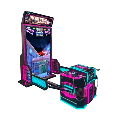 Family Fun Video Arcade Game Machine-Amusement Shooting Game with Gun for Home Entertainment