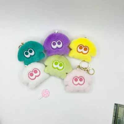 2024 Factory Cute Octopus Pendant 10cm Small Squid Jewelry Plush Keychain Doll Soft Cotton Material
